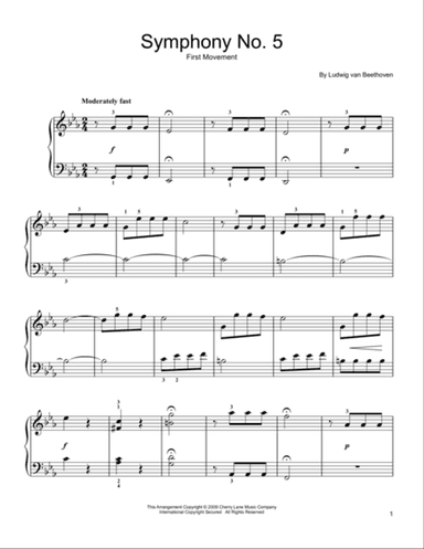 Symphony No. 5 in C Minor, First Movement Excerpt