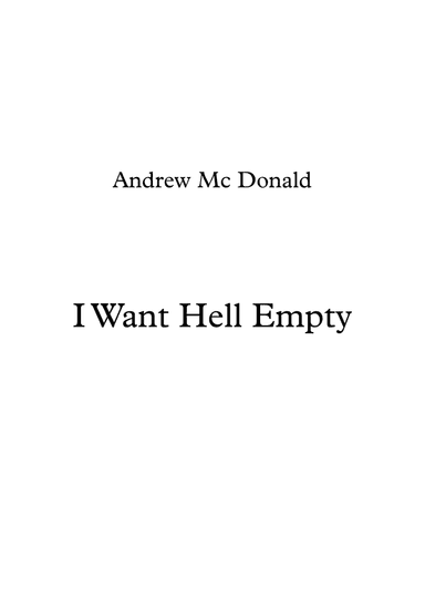 I Want Hell Empty