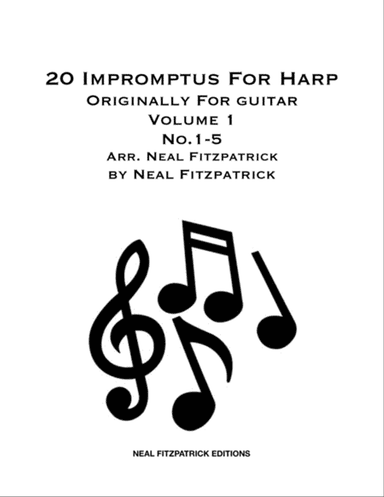 20 Impromptus For Harp Volume 1 No.1-5