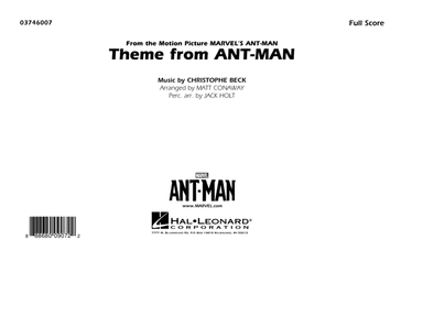 Theme from Ant-Man (Arr. Matt Conaway) - Conductor Score (Full Score)