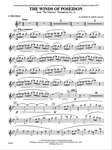 The Winds of Poseidon (from The Odyssey (Symphony No. 2)): Piccolo