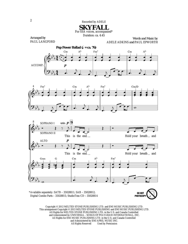 Skyfall (arr. Paul Langford)