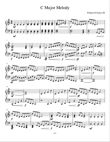 C Major Melody