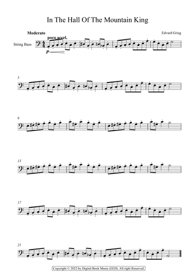 In The Hall Of The Mountain King - Edvard Grieg (String Bass)