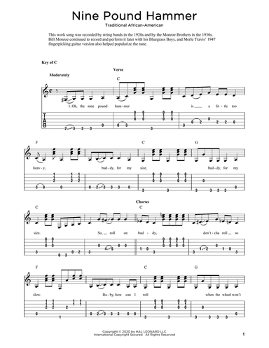 Nine Pound Hammer (arr. Fred Sokolow)