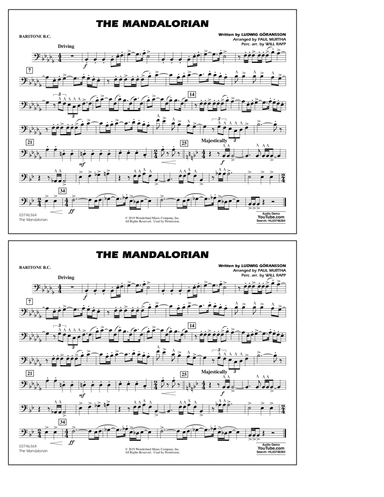 The Mandalorian (from Star Wars: The Mandalorian) (arr. Paul Murtha) - Baritone B.C.