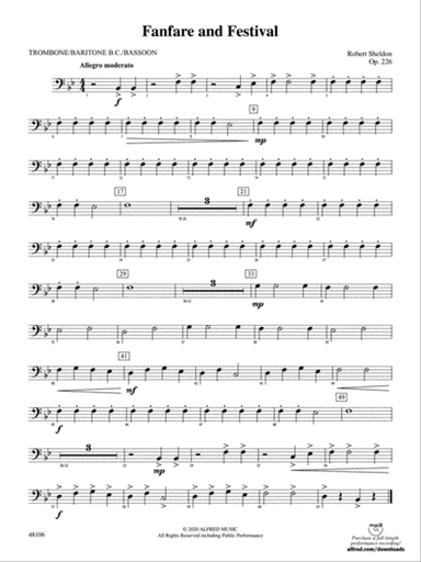 Fanfare and Festival: 1st Trombone