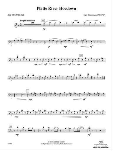 Platte River Hoedown: 2nd Trombone
