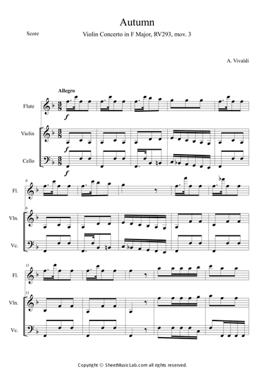 The Four Seasons: Autumn 3rd Movement