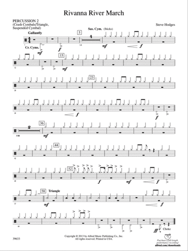 Rivanna River March: 2nd Percussion