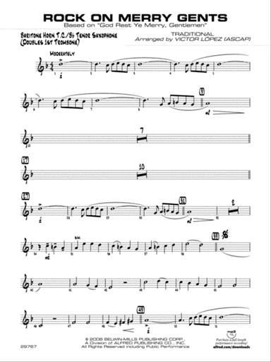 Rock On Merry Gents: Baritone T.C.