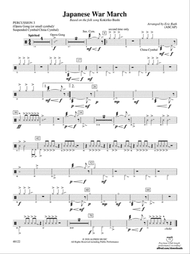 Japanese War March: 3rd Percussion