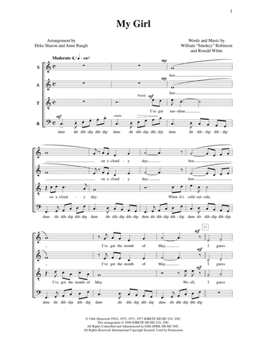 My Girl (arr. Deke Sharon)
