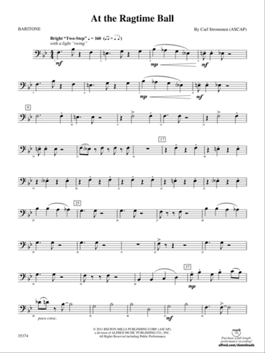 At the Ragtime Ball: Baritone B.C.