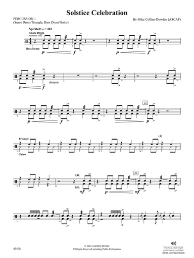 Solstice Celebration: 1st Percussion