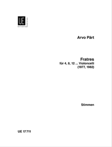 Fratres for 4, 8, or 12 Celli