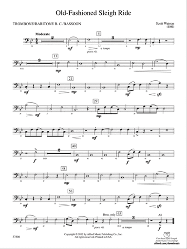 Old-Fashioned Sleigh Ride: 1st Trombone