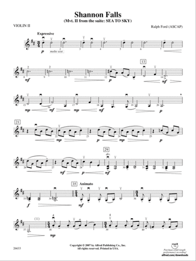 Shannon Falls: 2nd Violin