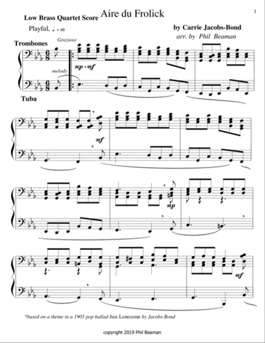 Aire du Frolick- low brass quartet