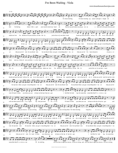 I've Been Waiting - Viola