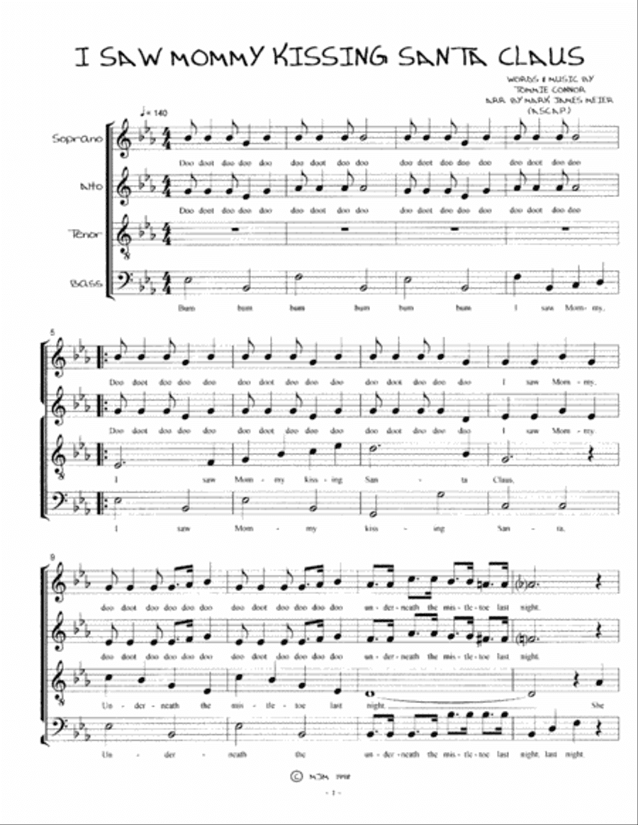 I Saw Mommy Kissing Santa Claus