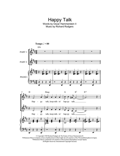 Happy Talk (from South Pacific) (arr. Rick Hein)
