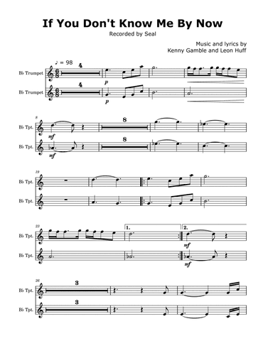 If You Don't Know Me By Now