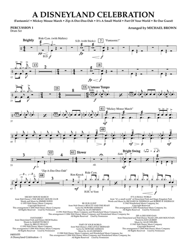 A Disneyland Celebration - Percussion 1