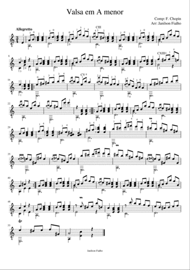 Valse in A minor