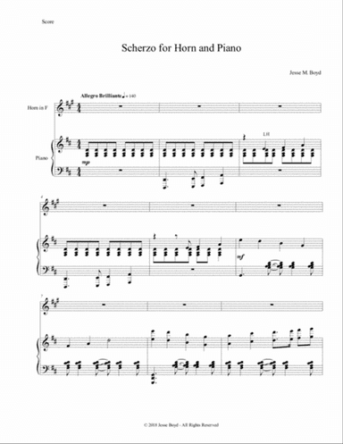 Scherzo for Horn and Piano