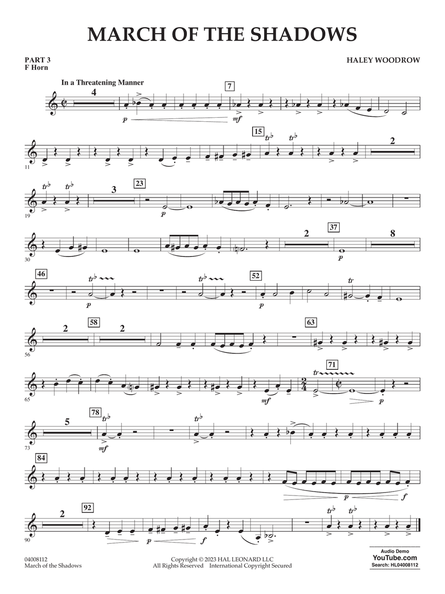 March Of The Shadows - Pt.3 - F Horn