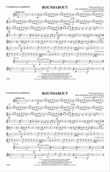 Roundabout: E-flat Baritone Saxophone