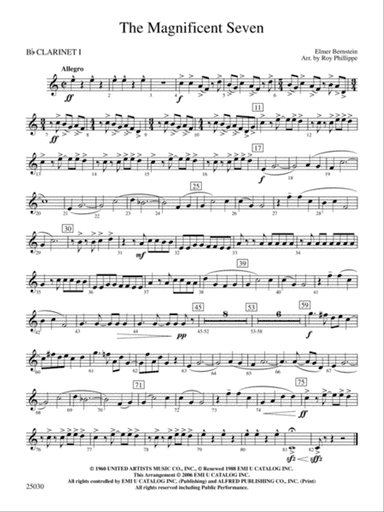 The Magnificent Seven: 1st B-flat Clarinet