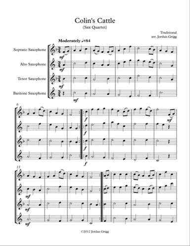 Colin's Cattle (Sax Quartet)