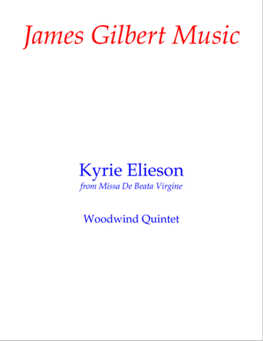 Kyrie Elieson from Missa De Beata Virgine