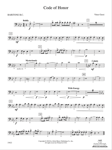 Code of Honor: Baritone B.C.