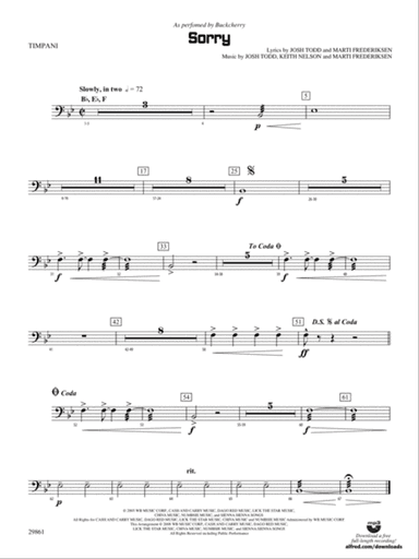 Sorry: Timpani