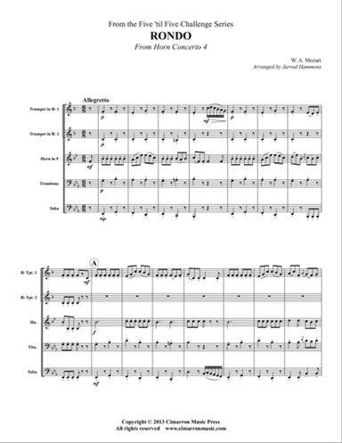 Rondo from Horn Concerto No. 4