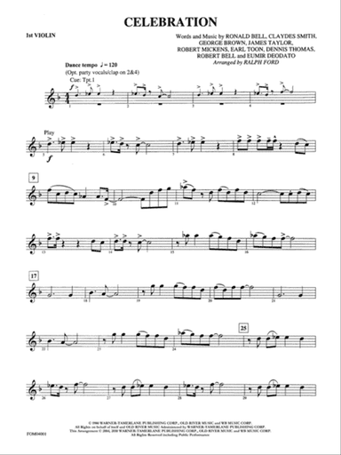 Celebration: 1st Violin