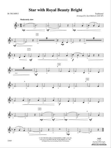Star with Royal Beauty Bright: 1st B-flat Trumpet