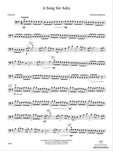 A Song for Adra: Cello