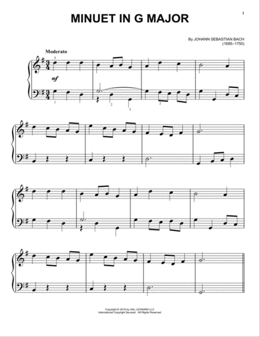 Minuet In G Major