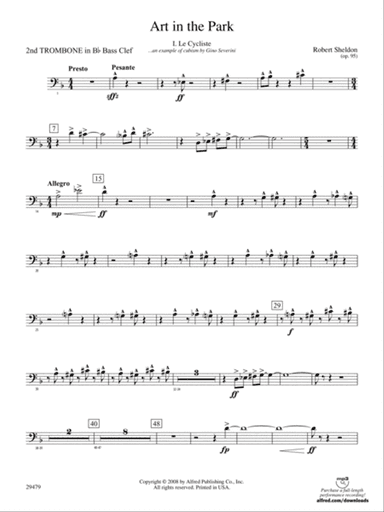 Art in the Park: (wp) 2nd B-flat Trombone B.C.
