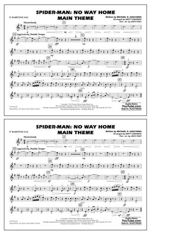 Spider-Man: No Way Home Main Theme (arr. Conaway) - Eb Baritone Sax