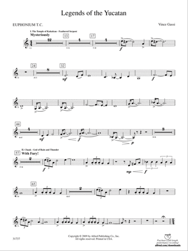 Legends of the Yucatan: (wp) Baritone T.C.