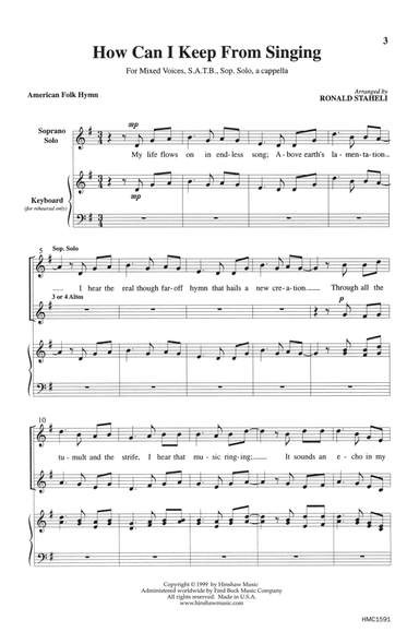 How Can I Keep From Singing (arr. Ronald Staheli)