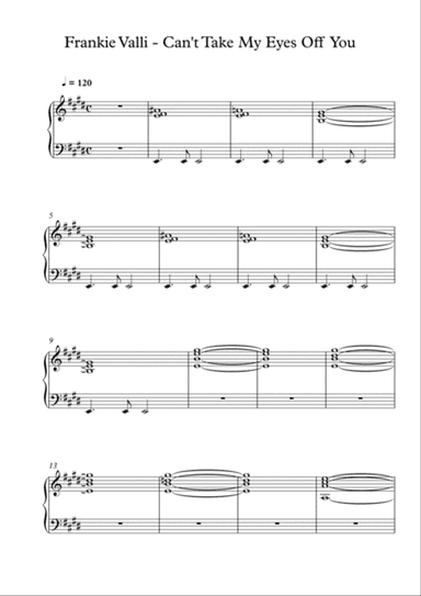 Can't Take My Eyes Off Of You