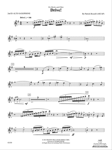 Drive!: 2nd E-flat Alto Saxophone