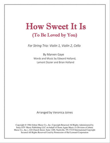 How Sweet It Is (To Be Loved By You)