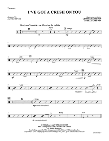 I've Got a Crush on You: Drumset
